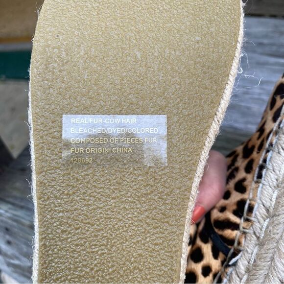Steve Madden Summer Alexia Cheetah Espadrilles Platforms Size 7 NWOT - Picture 8 of 9